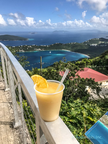 USVI St. Thomas Mountaintop cocktail