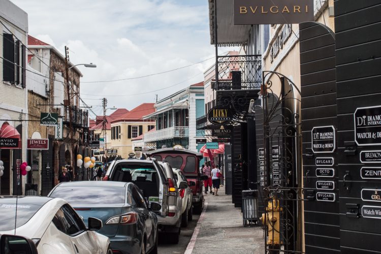 USVI Charlotte Amalie Shopping Downtown